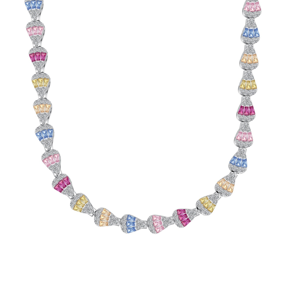 [Everoly JW]Radiant Colorful Rainbow Necklace