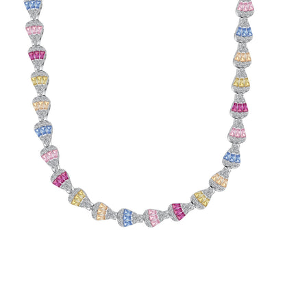 [Everoly JW]Radiant Colorful Rainbow Necklace