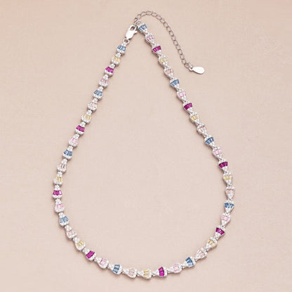 [Everoly JW]Radiant Colorful Rainbow Necklace