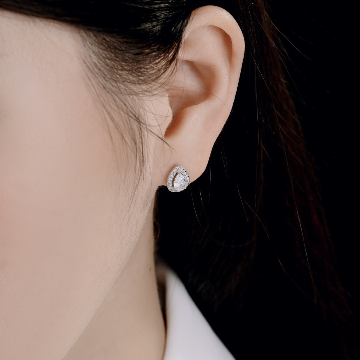 [Everoly JW]Luxurious Water Drop Shape Earrings