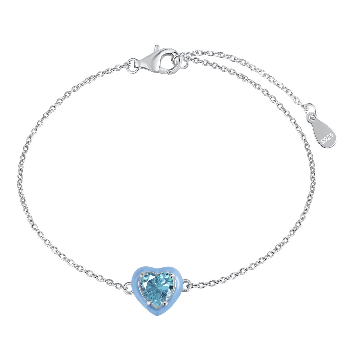 [Everoly JW]Sparkling Romantic Heart Shape Lover Bracelet