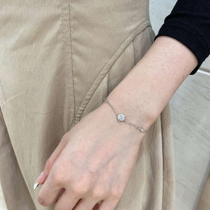 [Everoly JW]Dazzling Round Cut Shape Bracelet