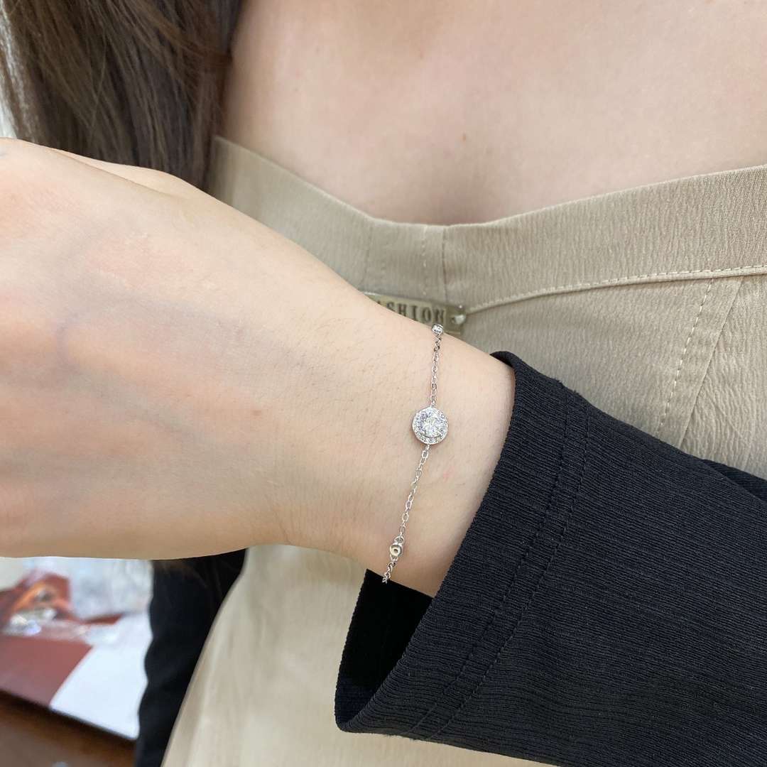 [Everoly JW]Dazzling Round Cut Shape Bracelet