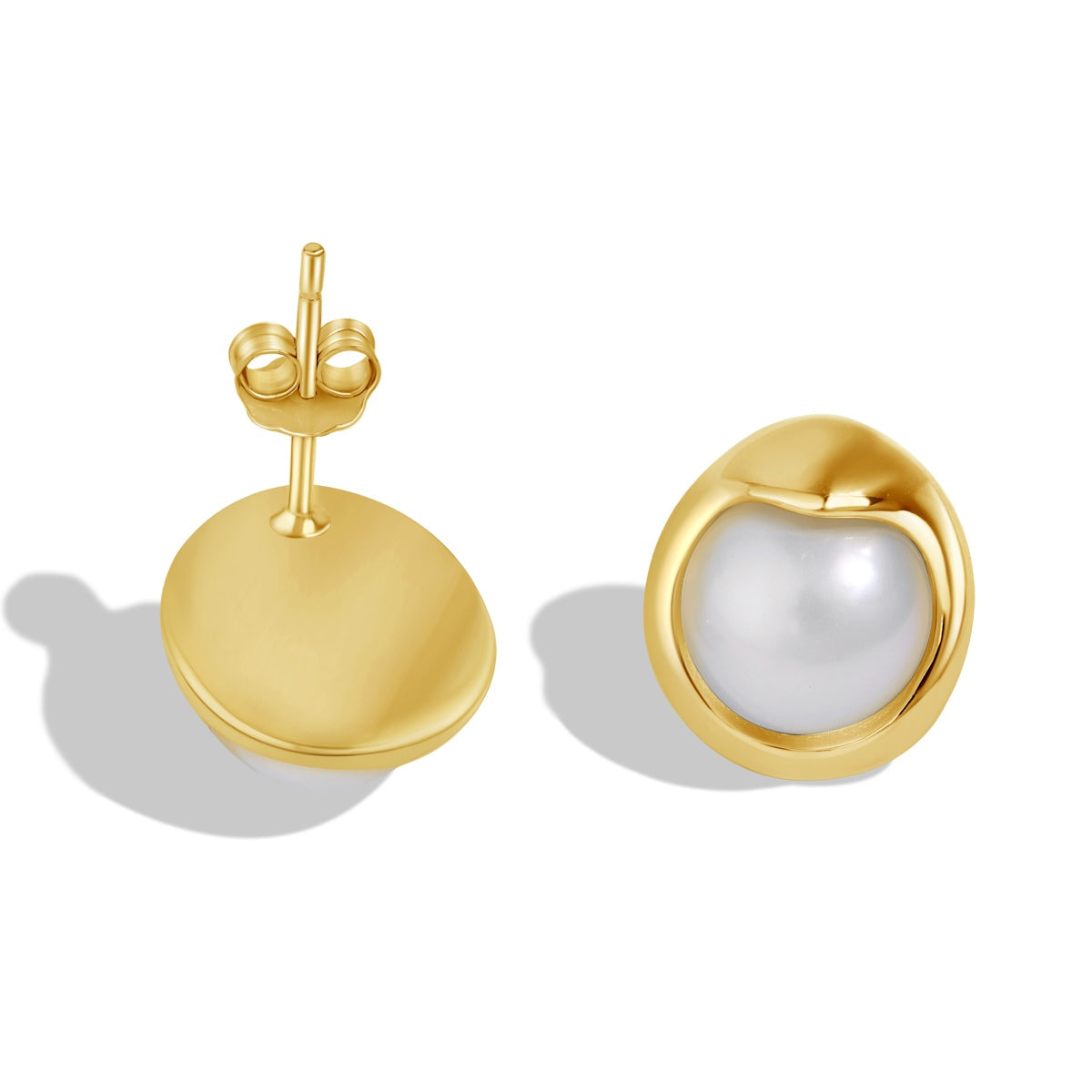 [Everoly JW]Dainty Bread Pearl Earrings