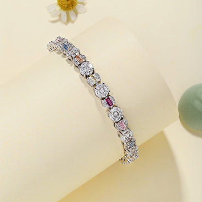 [Everoly JW]Dazzling Radiant Multi Cut Daily Bracelet