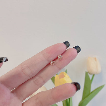 [Everoly JW]Sparkling Colorful Round Shape Earrings