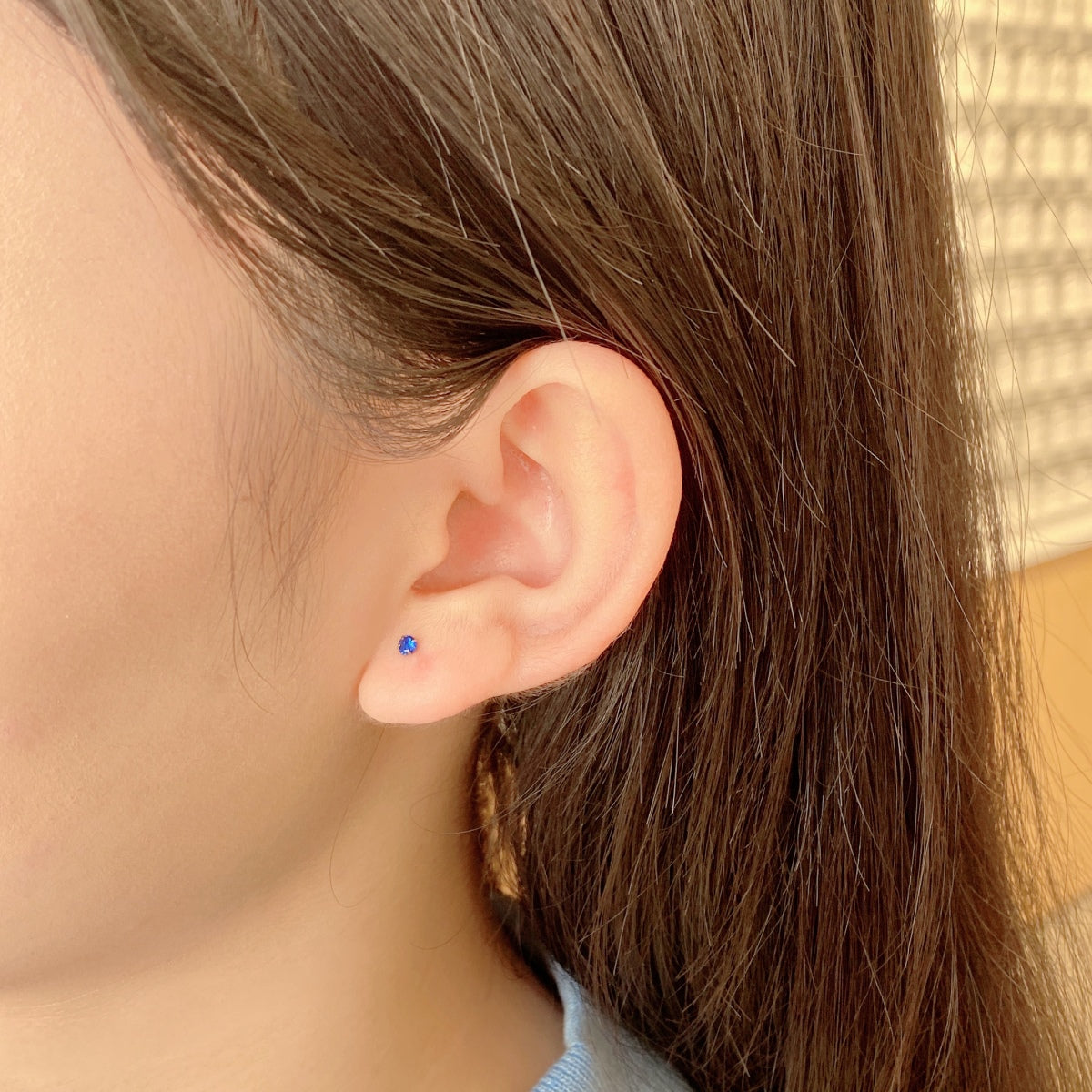 [Everoly JW]Delicate Solitaire Earrings