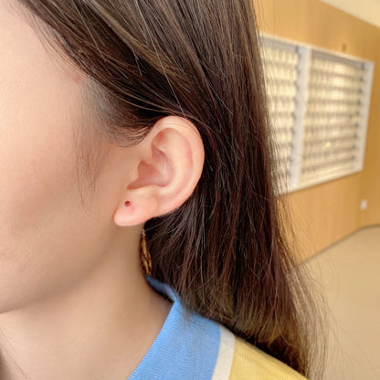 [Everoly JW]Delicate Solitaire Earrings