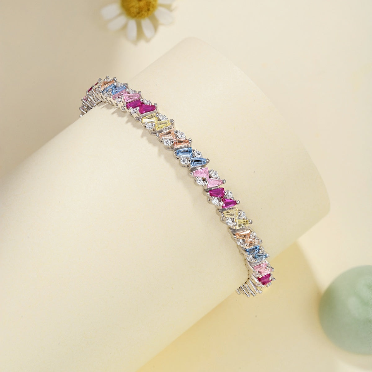 [Everoly JW]Ornate Sparkling Multi Cut Party Bracelet