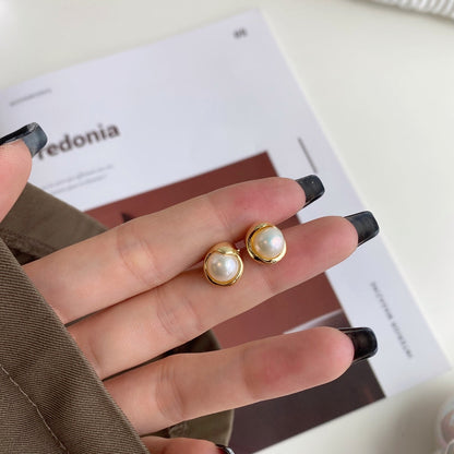 [Everoly JW]Dainty Bread Pearl Earrings