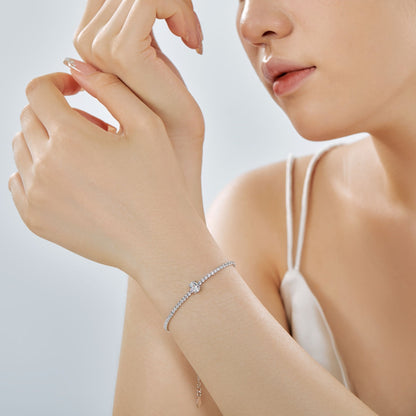 [Everoly JW]0.75 Carat Exquisite Oval Cut Daily Bracelet