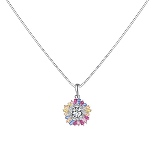 [Everoly JW]Charming Flower Colorful Necklace