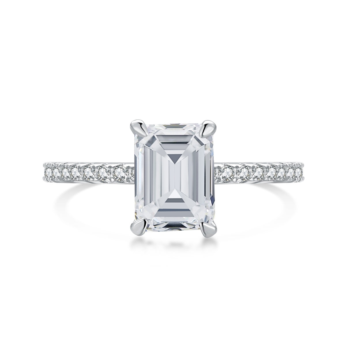 [Everoly JW]2.0 Carat Scintillating Ornate Radiant Cut Party Ring