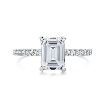 [Everoly JW]2.0 Carat Scintillating Ornate Radiant Cut Party Ring