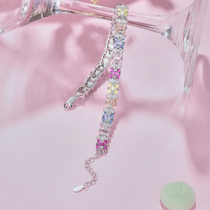 [Everoly JW]Delicate Colorful Multi Cut Party Bracelet