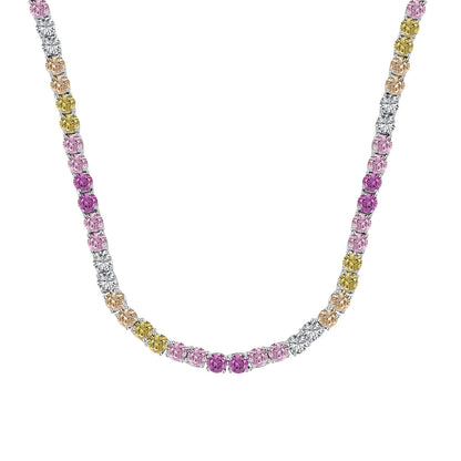 [Everoly JW]Delicate Colorful Tennis Necklace