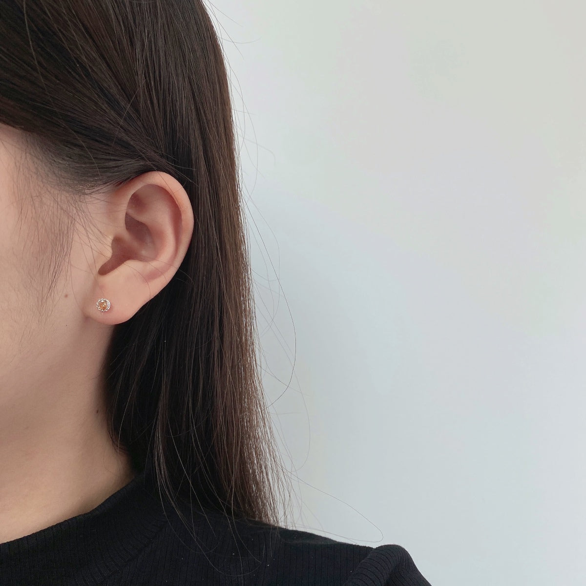 [Everoly JW]Sparkling Colorful Round Shape Earrings