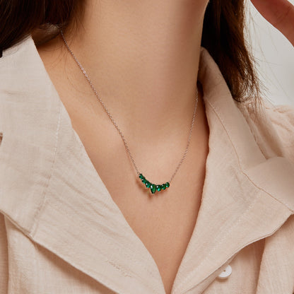 [Everoly JW]Dainty Colorful Heart Necklace
