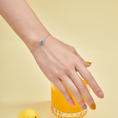 [Everoly JW]Sparkling Romantic Heart Shape Lover Bracelet