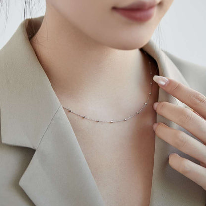 [Everoly JW]Small Bead Clavicle Chain Simple Necklace