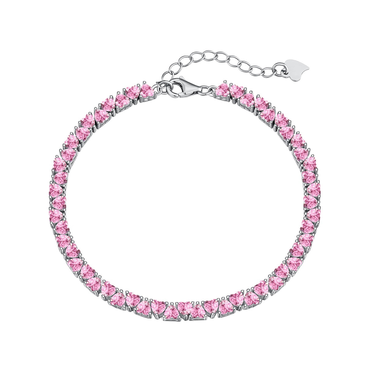 [Everoly JW]Dazzling Romantic Heart Shape Lover Bracelet