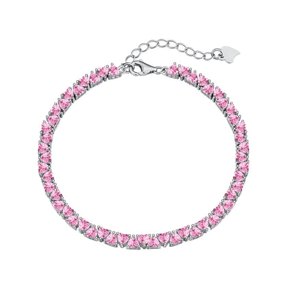 [Everoly JW]Dazzling Romantic Heart Shape Lover Bracelet
