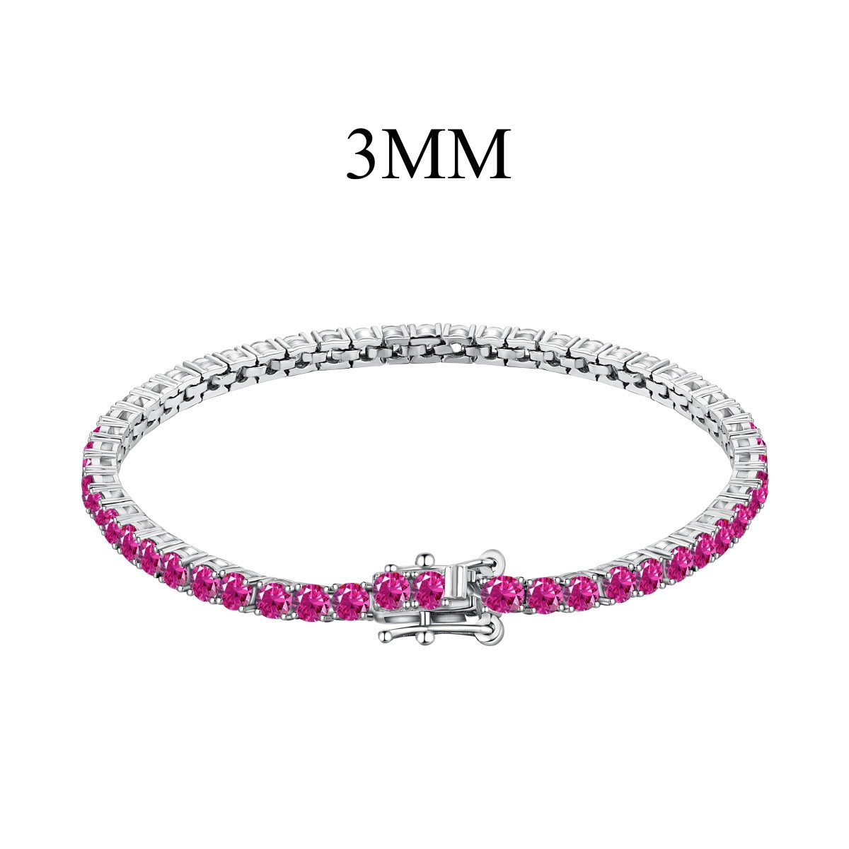 [Everoly JW]Radiant Colorful Round Cut Party Bracelet