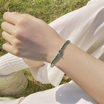 [Everoly JW]Radiant Colorful Round Cut Party Bracelet