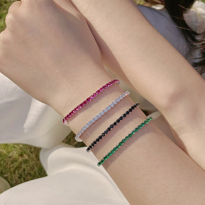 [Everoly JW]Radiant Colorful Round Cut Party Bracelet