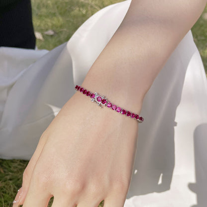 [Everoly JW]Radiant Colorful Round Cut Party Bracelet