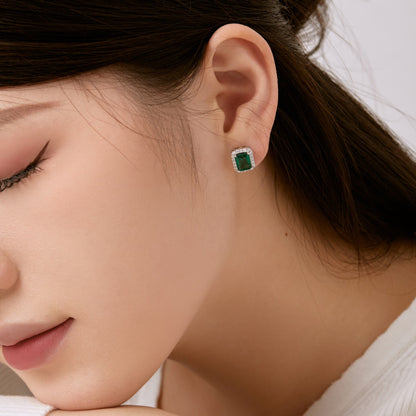 [Everoly JW]Luxurious Dainty Emerald Cut Banquet Earrings