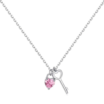 [Everoly JW]Unique Heart Shape Key Pendent Necklace