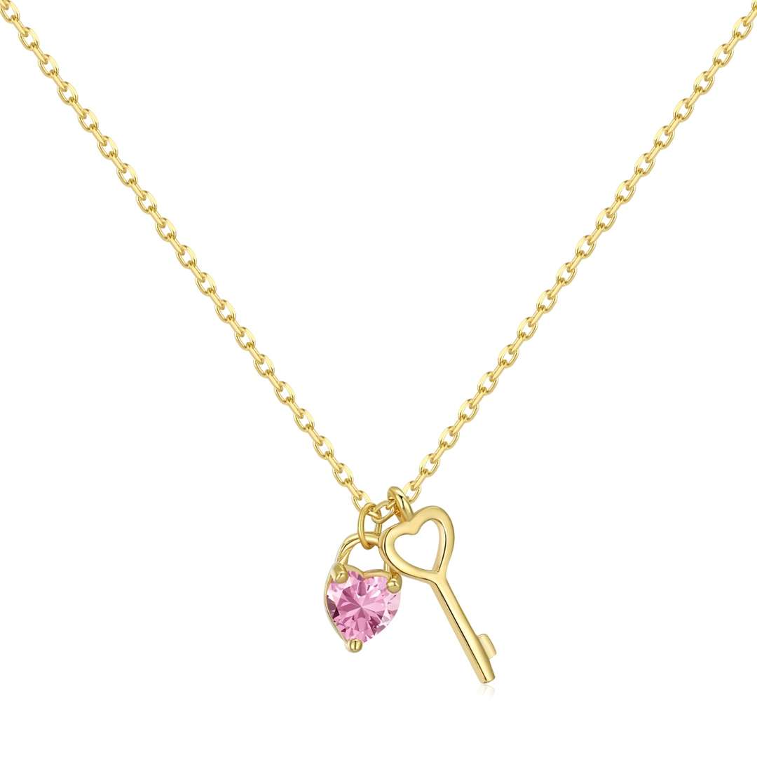 [Everoly JW]Unique Heart Shape Key Pendent Necklace