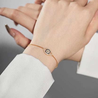 [Everoly JW]Dazzling Eye Shape Necklace