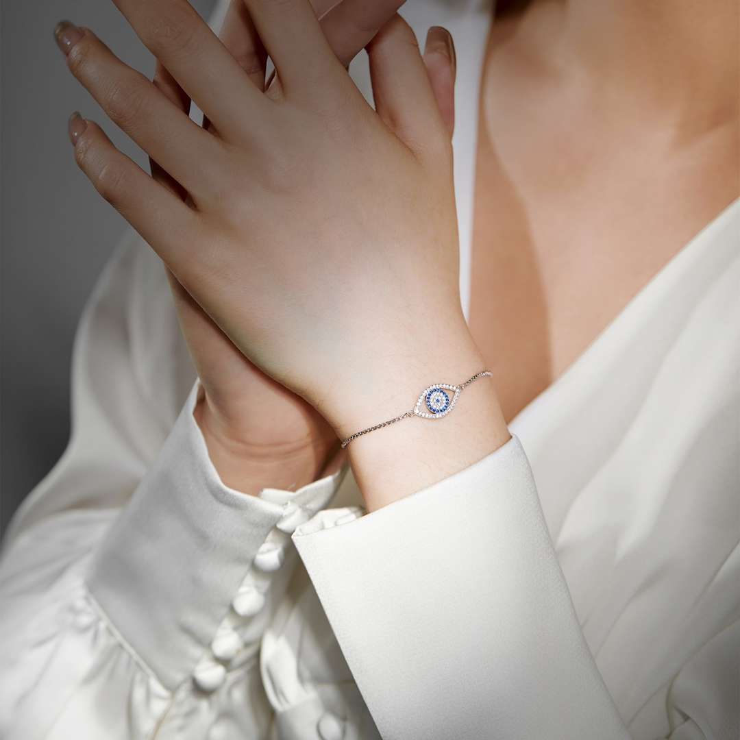 [Everoly JW]Dazzling Eye Shape Necklace