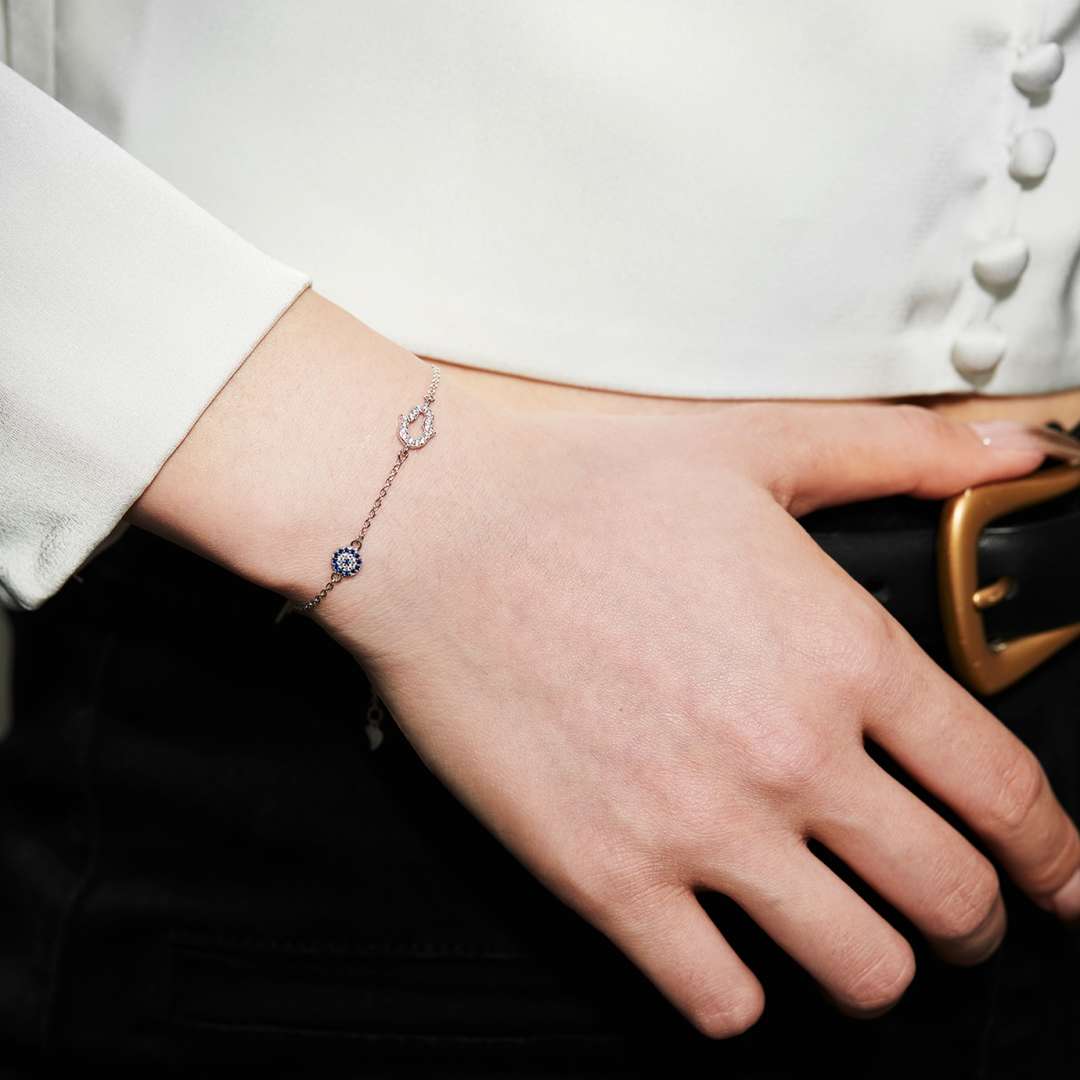 [Everoly JW]Gost Shape & Round Shape Necklace