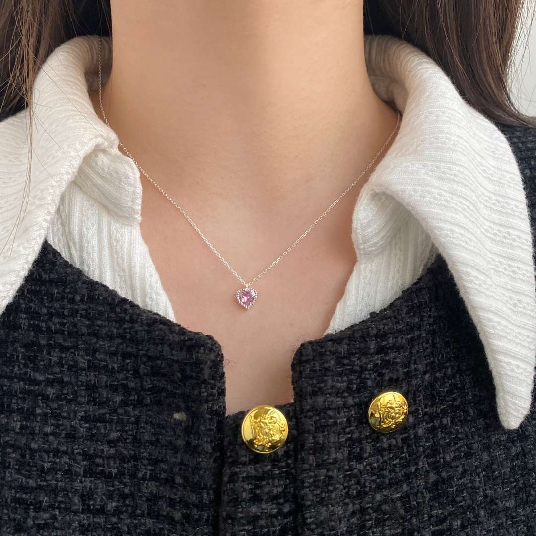 [Everoly JW]Ornate Heart Shape Necklace