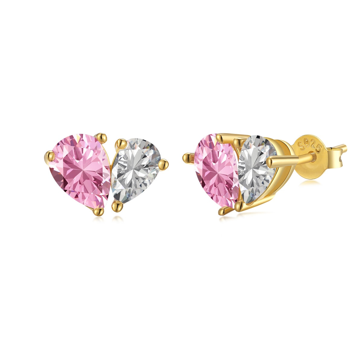 [Everoly JW]Dazzling Elegant Heart Cut Lover Earrings
