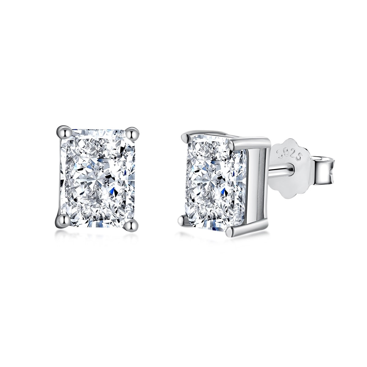 [Everoly JW]Radiant Luxurious Princess Cut Daily Earrings