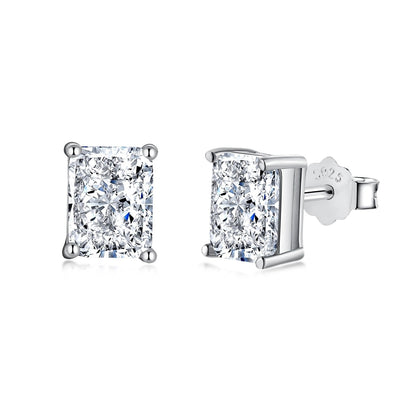 [Everoly JW]Radiant Luxurious Princess Cut Daily Earrings