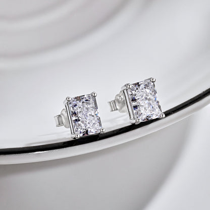 [Everoly JW]Radiant Luxurious Princess Cut Daily Earrings