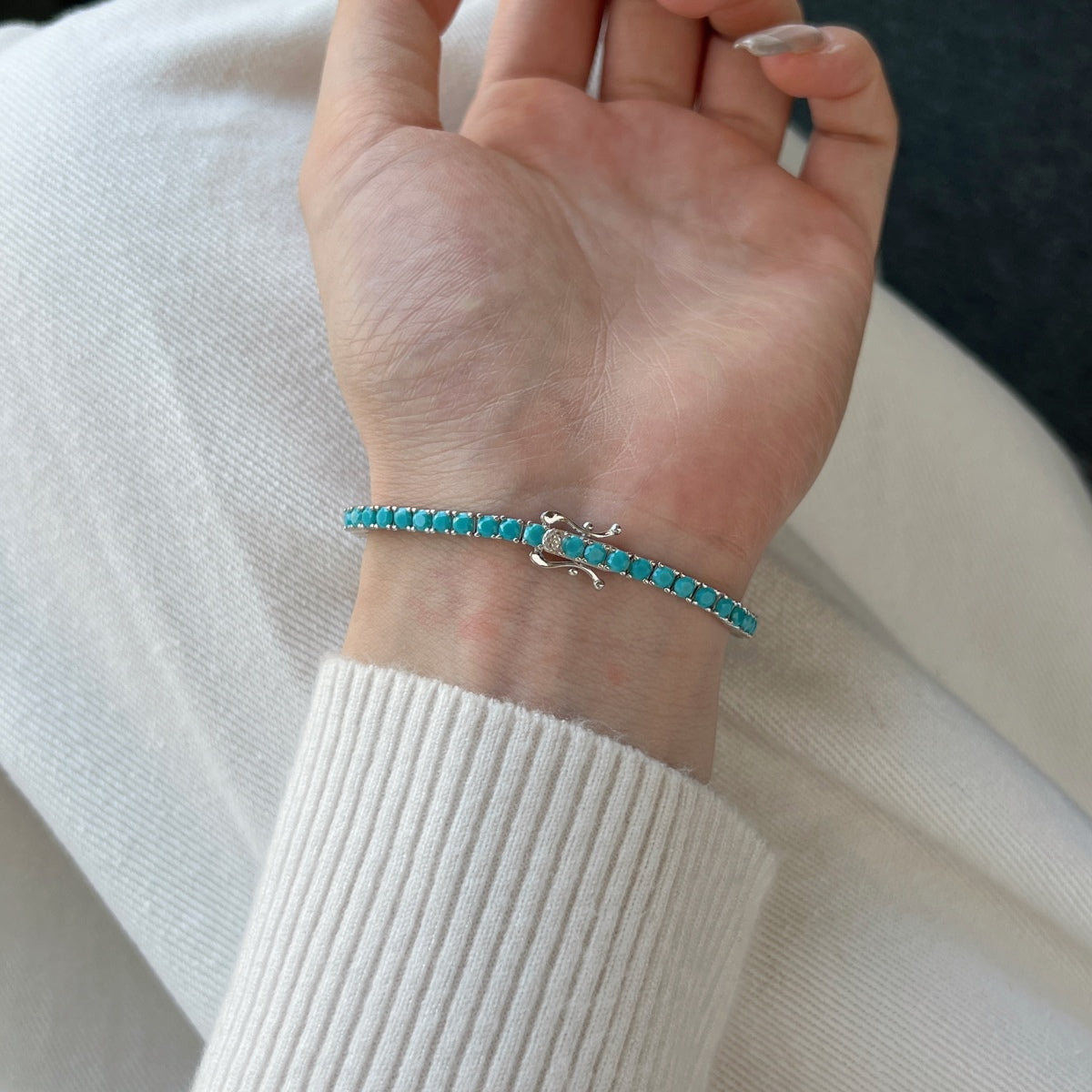[Everoly JW]Dainty Charming Round Cut Tennis Bracelet