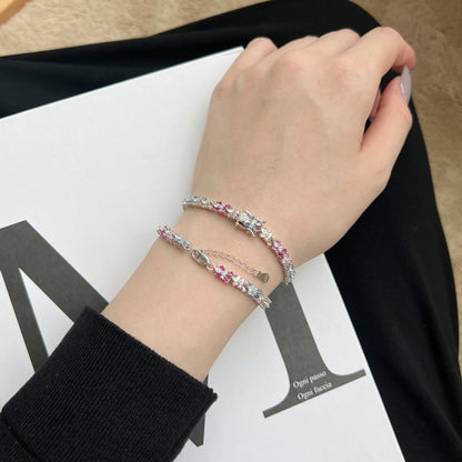 [Everoly JW]Radiant Colorful Emerald Cut Party Bracelet