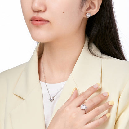 [Everoly JW]Delicate Ebullient Heart Shape Wedding Ring