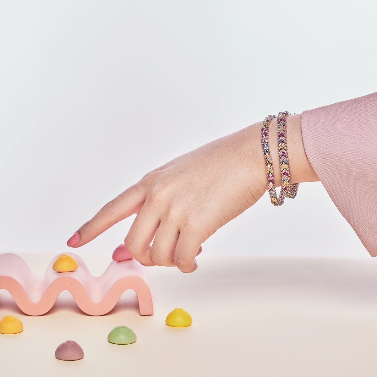 [Everoly JW]Radiant Colorful Emerald Cut Party Bracelet