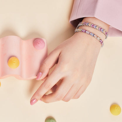 [Everoly JW]Ornate Sparkling Round Cut Party Bracelet