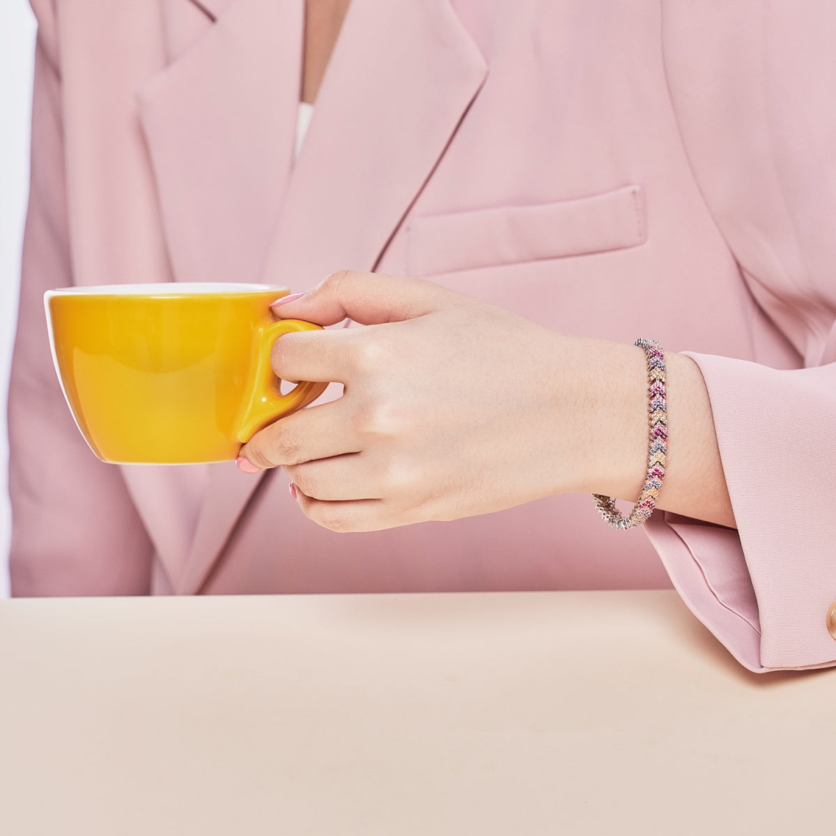 [Everoly JW]Ornate Sparkling Round Cut Party Bracelet