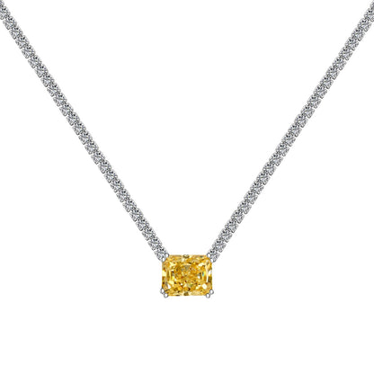 [Everoly JW]4.0 Carat Elegant Radiant Cut Necklace