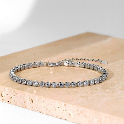 [Everoly JW]Dazzling Sparkling Round Cut Daily Bracelet