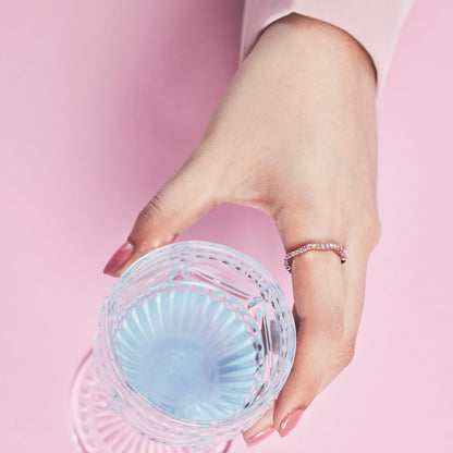 [Everoly JW]Dainty Colorful Round Cut Party Ring